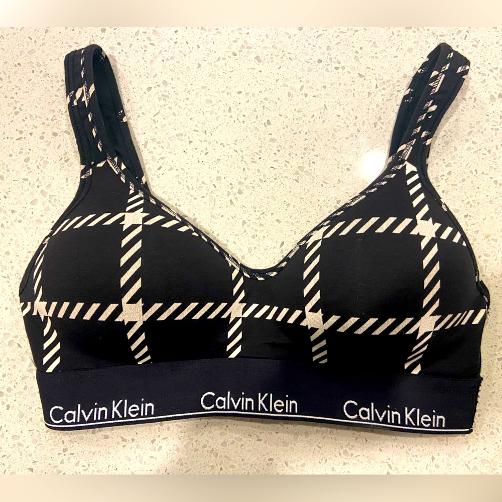 Calvin Klein Cotton Lift Plunge Bra